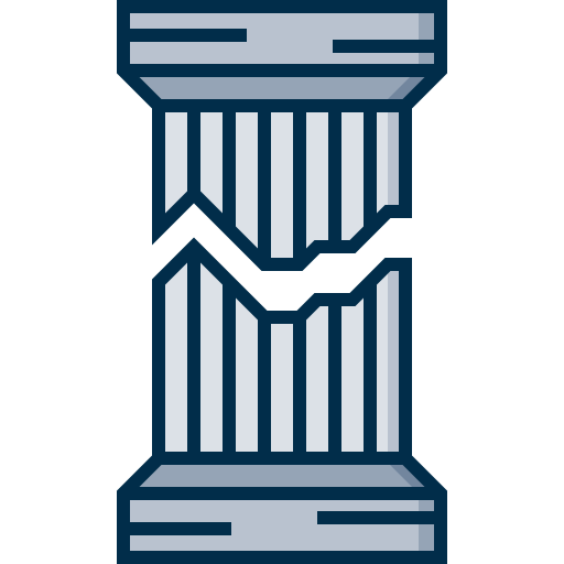 kolumna Detailed Grey Lineal color ikona