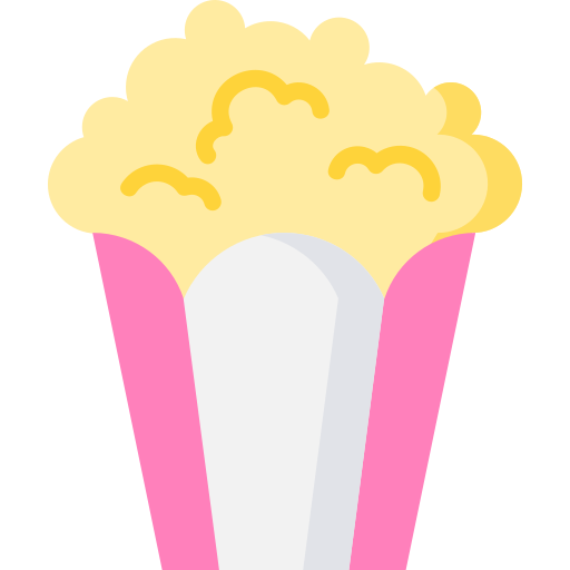 popcorn Special Flat icoon