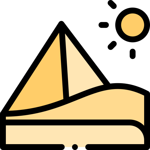 Pyramid Detailed Rounded Lineal color icon