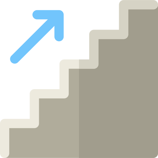 계단 Basic Rounded Flat icon