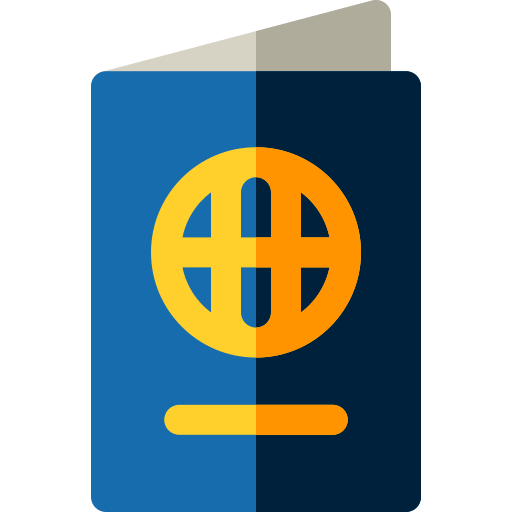 Passport Basic Rounded Flat icon