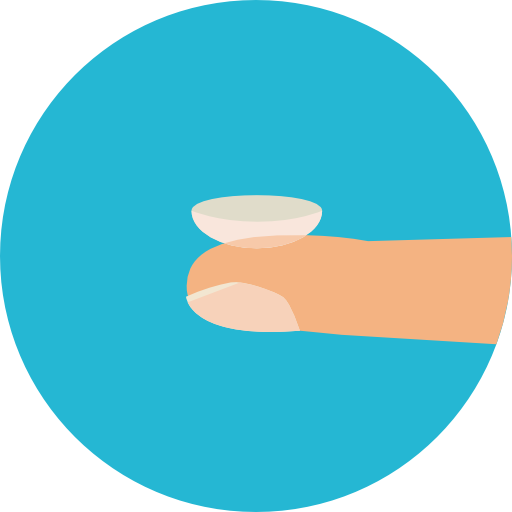 kontaktlinse Roundicons Circle flat icon