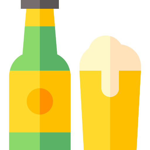 bierflasche Basic Straight Flat icon