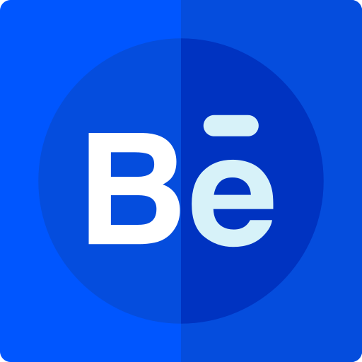 behance Basic Rounded Flat Icône