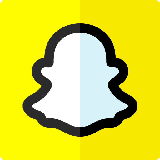snapchat Basic Rounded Flat icono