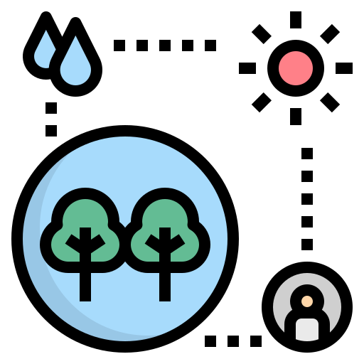 ekosystem Noomtah Lineal color ikona