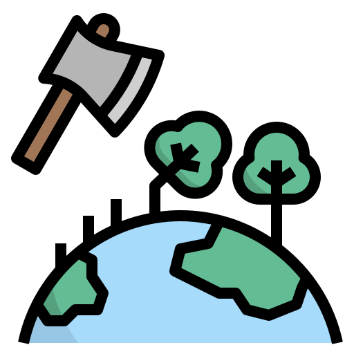 deforestación Noomtah Lineal color icono