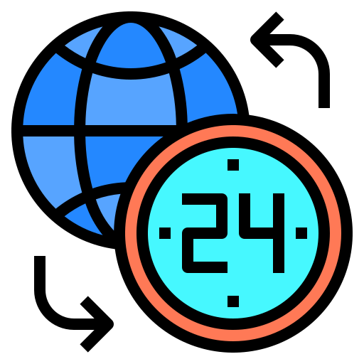 24 godziny Catkuro Lineal Color ikona
