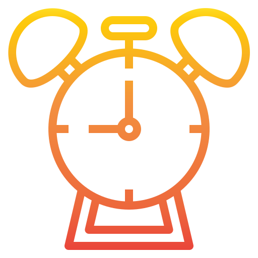Alarm clock Catkuro Gradient icon