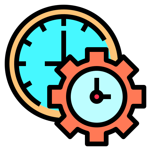 Clock Catkuro Lineal Color icon
