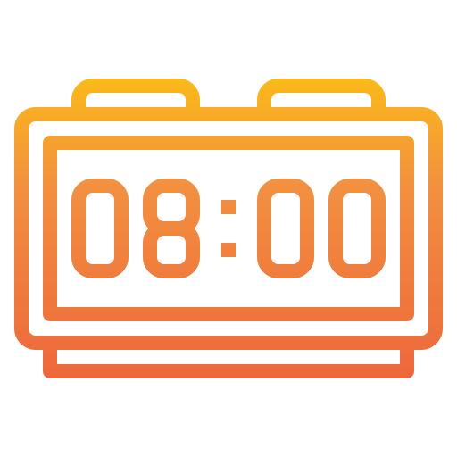 Digital clock Catkuro Gradient icon
