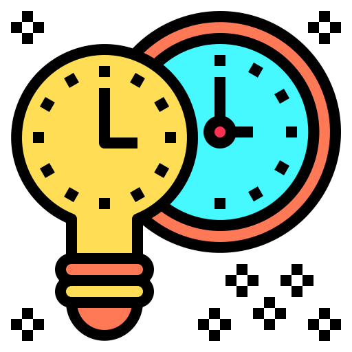 Time management Catkuro Lineal Color icon