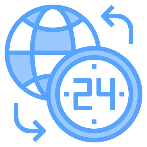 24 hours Catkuro Blue icon