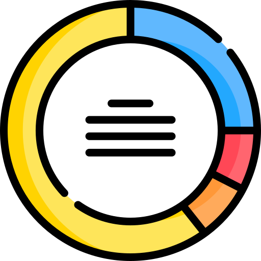 gráfico circular Special Lineal color icono