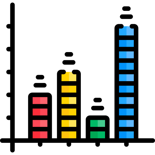gráfico de barras Special Lineal color icono