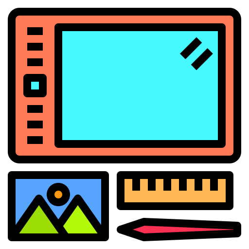 tablet gráfico Catkuro Lineal Color Ícone