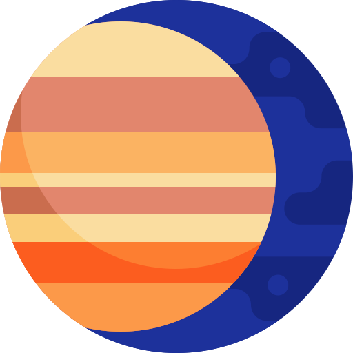 júpiter Detailed Flat Circular Flat icono