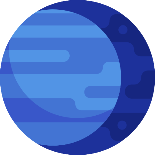 Neptune Detailed Flat Circular Flat icon