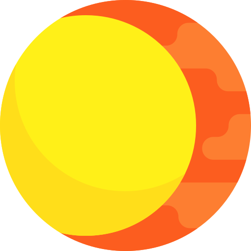 sole Detailed Flat Circular Flat icona