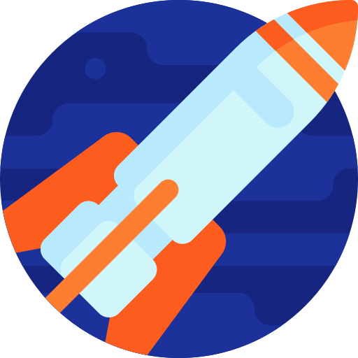 rakieta Detailed Flat Circular Flat ikona
