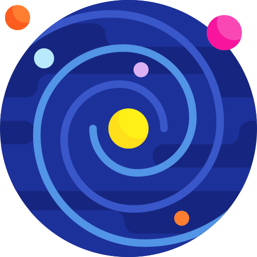 sistema solar Detailed Flat Circular Flat icono