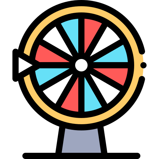Fortune wheel Detailed Rounded Lineal color icon