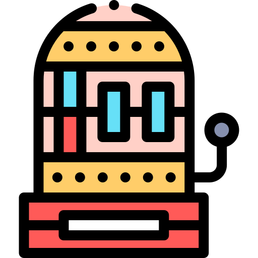 spielautomat Detailed Rounded Lineal color icon