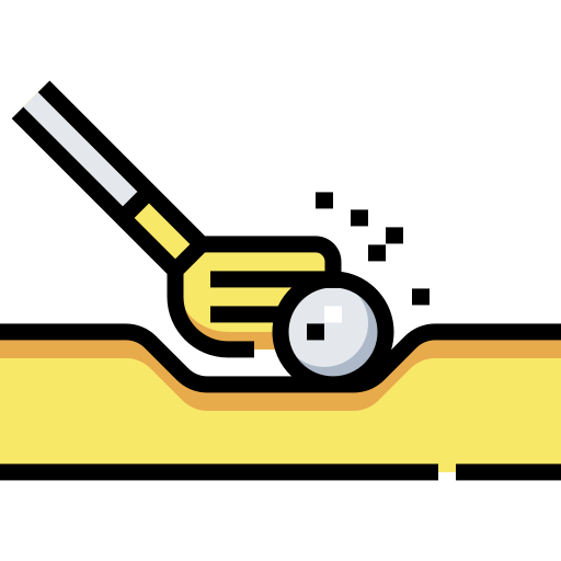 ゴルフボール Detailed Straight Lineal color icon