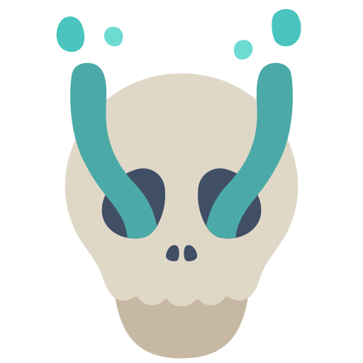 Skull Victoruler Flat icon