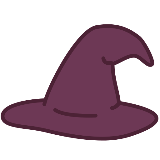 sombrero de bruja Victoruler Linear Colour icono