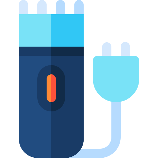 elektrisch scheerapparaat Basic Rounded Flat icoon