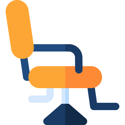 理容室の椅子 Basic Rounded Flat icon
