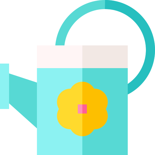 Watering can Basic Straight Flat icon