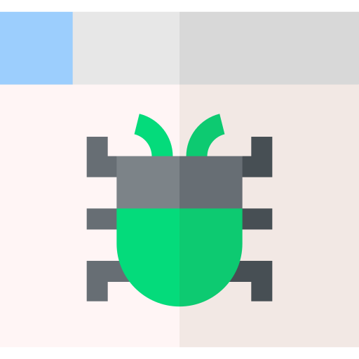 Bug Basic Straight Flat icon