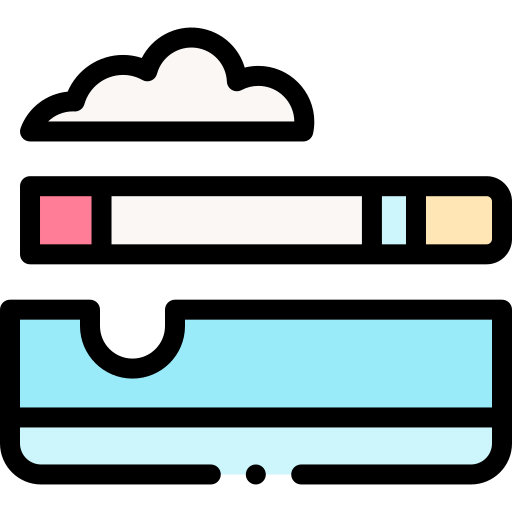 タバコ Detailed Rounded Lineal color icon