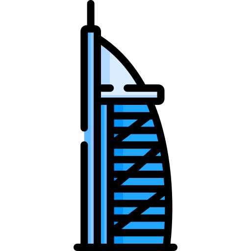 burdż al-arab Special Lineal color ikona