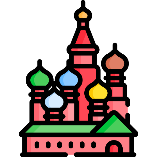 Cathedral of saint basil Special Lineal color icon