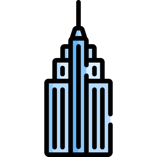 Empire state building Special Lineal color icon