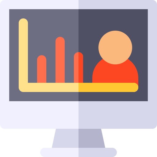 statistiques Basic Rounded Flat Icône