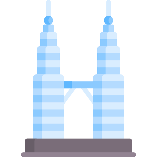 Petronas twin tower Special Flat icon