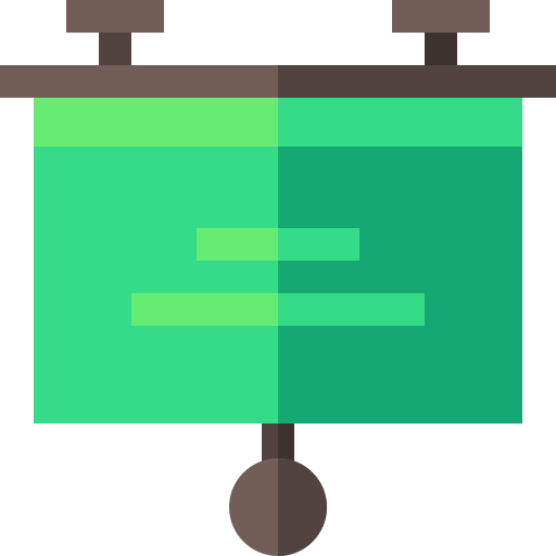Flipchart Basic Straight Flat icon