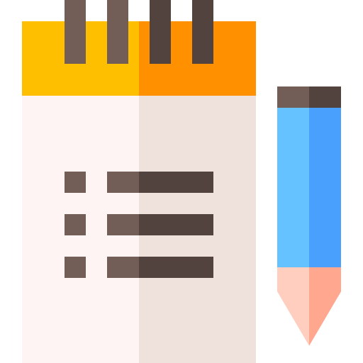 Notebook Basic Straight Flat icon