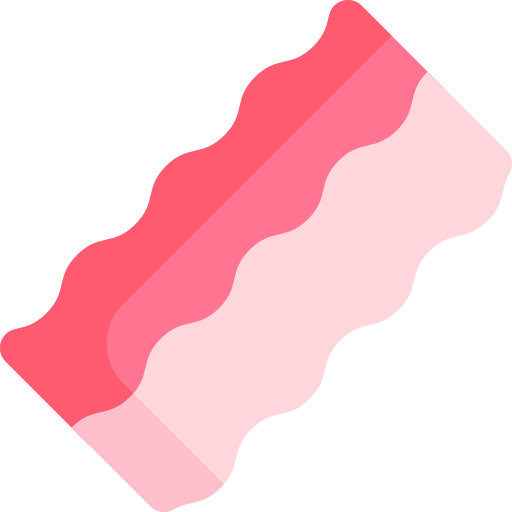 bacon Kawaii Flat icona