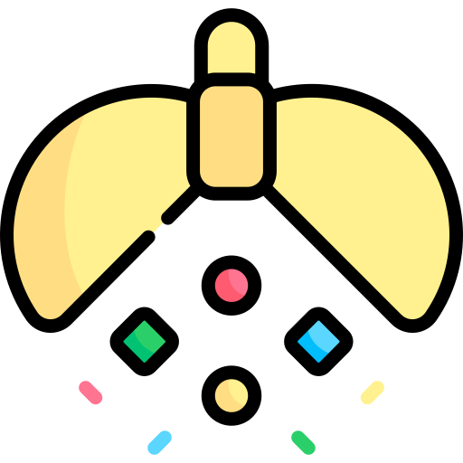 konfetti Kawaii Lineal color icon