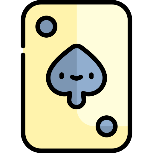 juego de cartas Kawaii Lineal color icono