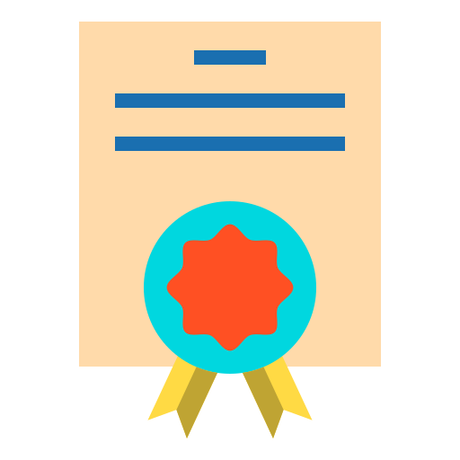Diploma Payungkead Flat icon