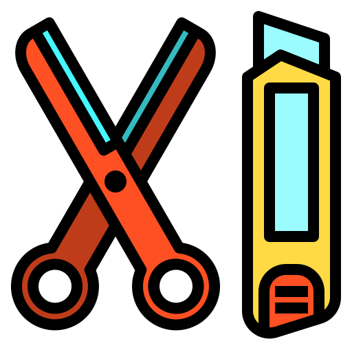 Scissors Payungkead Lineal Color icon