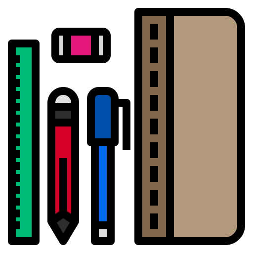 schreibwaren Payungkead Lineal Color icon