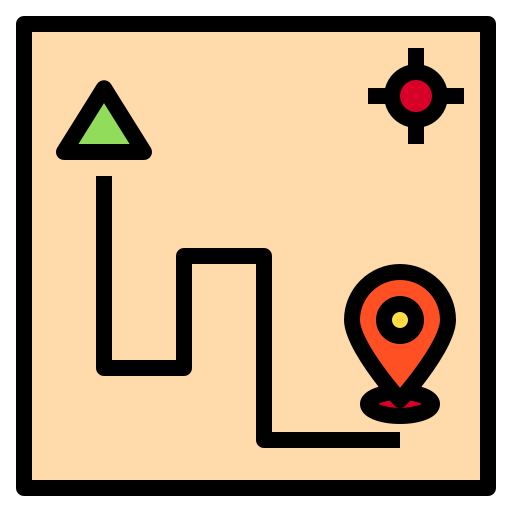 mapa Payungkead Lineal Color ikona