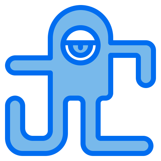 Monster Payungkead Blue icon